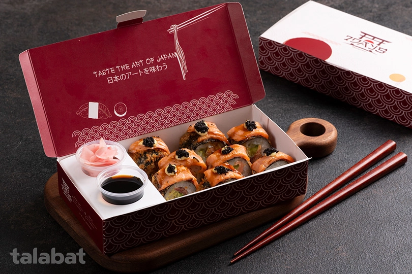 Torched Salmon Roll Sushi 8 Pcs